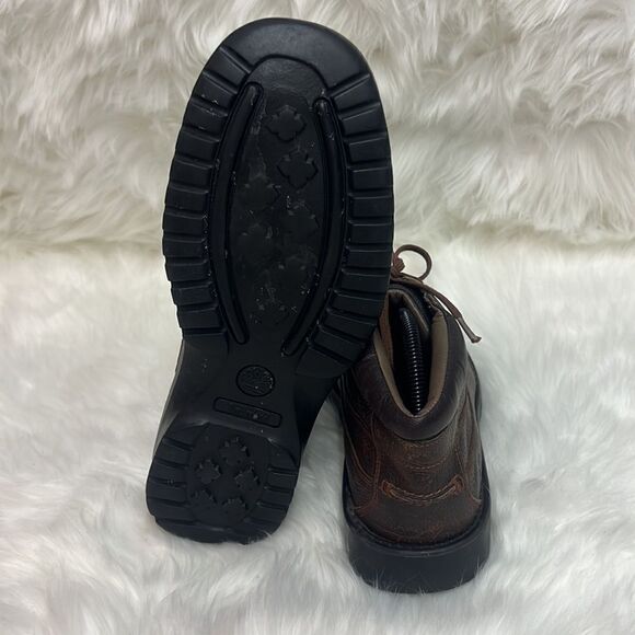 Timberland Low Top Leather Brown Chukka Boots Size 9 B68 - Picture 6 of 7